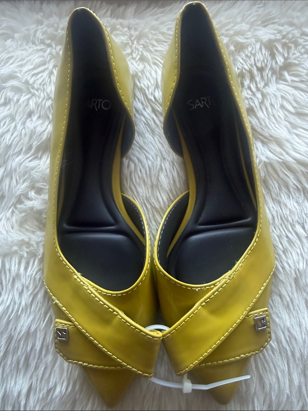 Sarto by Franco Sarto Yellow Pointed-Toe Flats